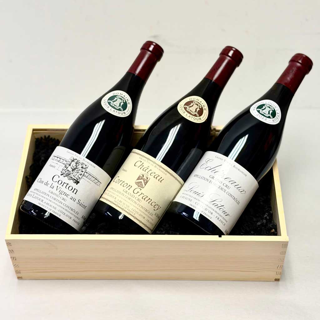 Louis Latour Chateau Corton Grancey Grand Cru Wine Basket